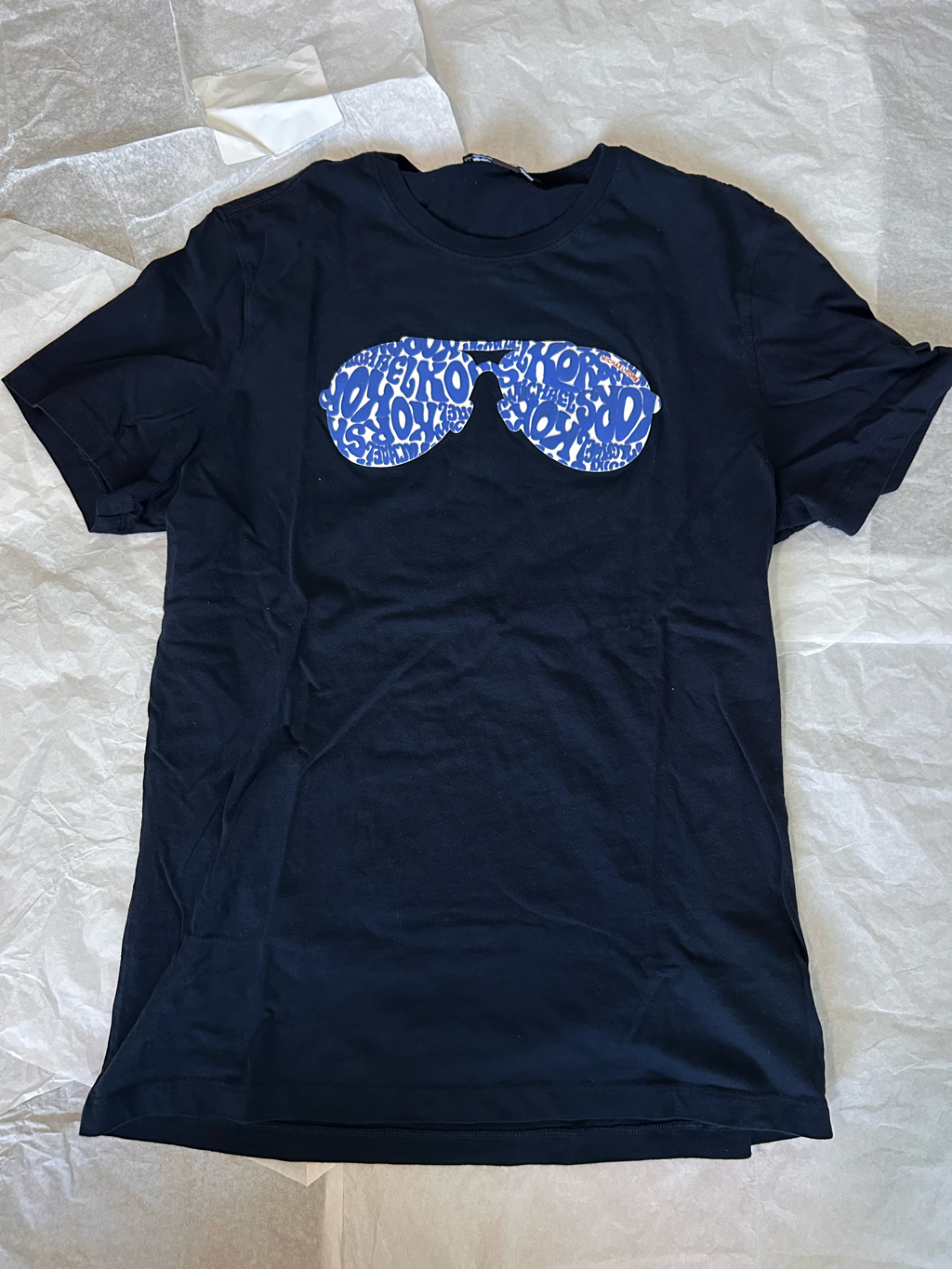 Michael Kors Navy Tshirt With Blue Sunglasses Graphic